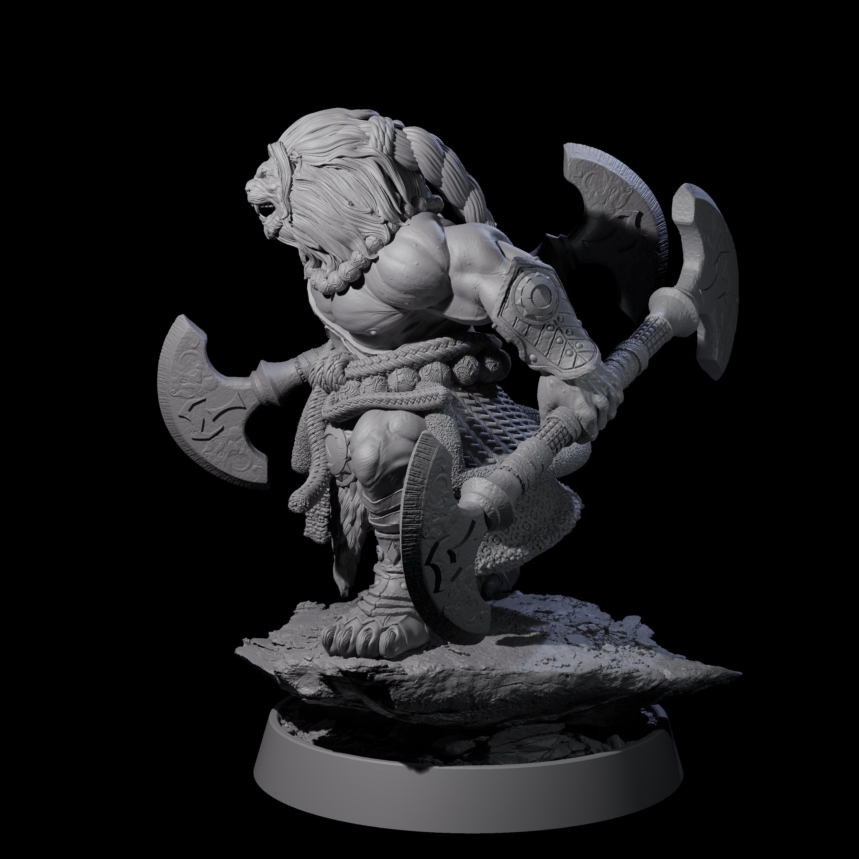 Wandering Leonin Nomad A Miniature for Dungeons and Dragons, Pathfinder or other TTRPGs