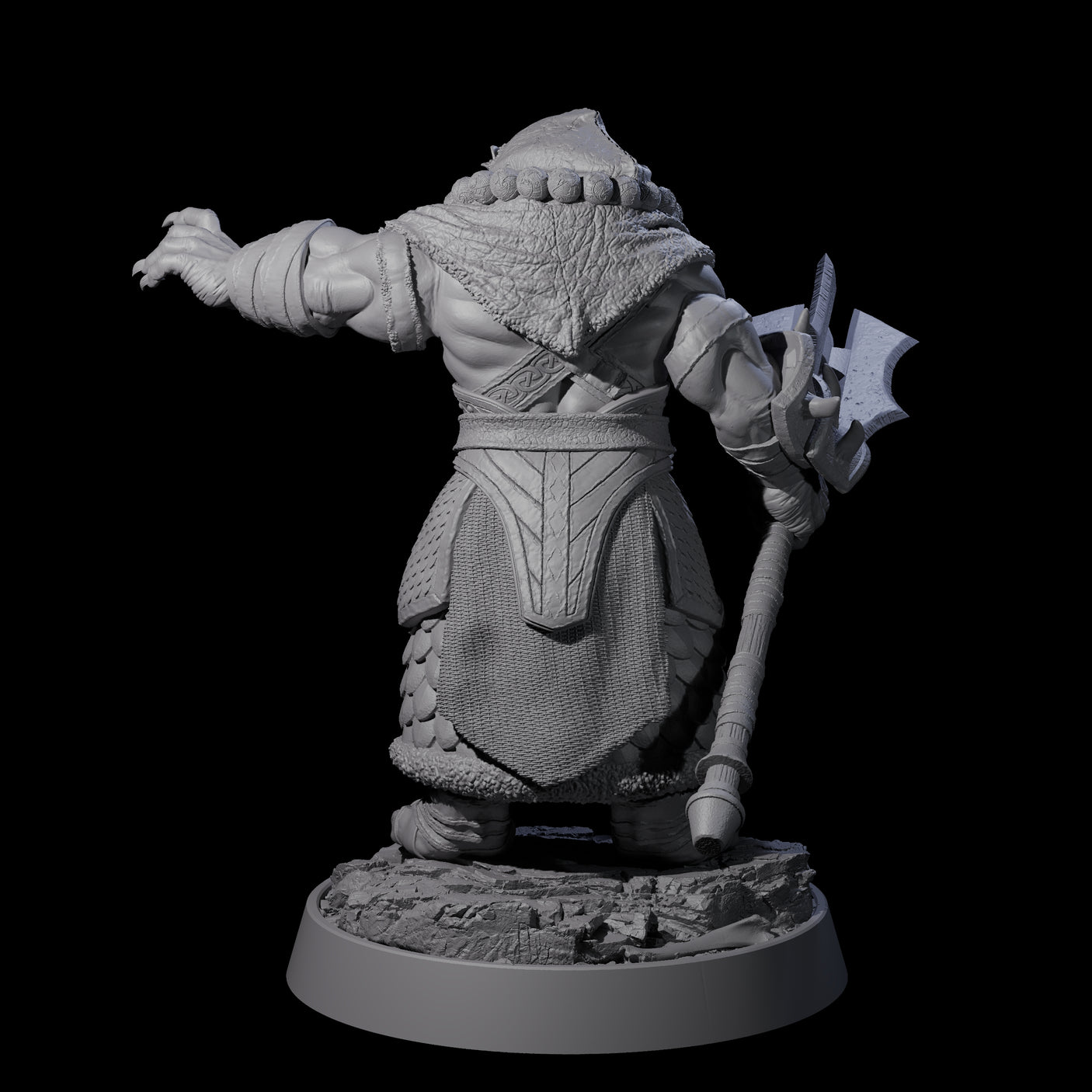 Wandering Leonin Nomad B Miniature for Dungeons and Dragons, Pathfinder or other TTRPGs