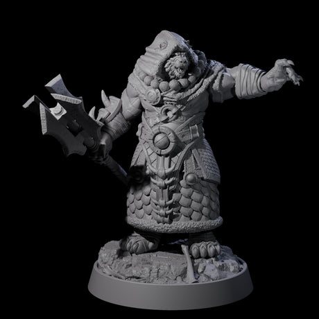 Wandering Leonin Nomad B Miniature for Dungeons and Dragons, Pathfinder or other TTRPGs