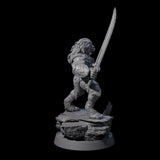 Wandering Leonin Nomad C Miniature for Dungeons and Dragons, Pathfinder or other TTRPGs