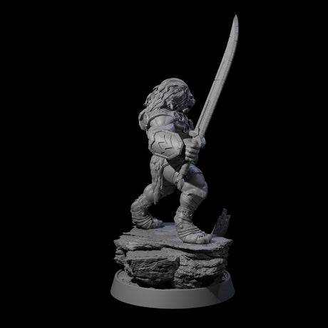 Wandering Leonin Nomad C Miniature for Dungeons and Dragons, Pathfinder or other TTRPGs