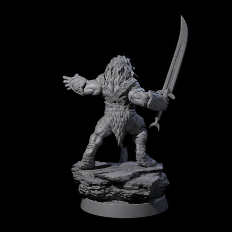 Wandering Leonin Nomad C Miniature for Dungeons and Dragons, Pathfinder or other TTRPGs