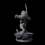 Wandering Leonin Nomad C Miniature for Dungeons and Dragons, Pathfinder or other TTRPGs