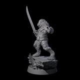 Wandering Leonin Nomad C Miniature for Dungeons and Dragons, Pathfinder or other TTRPGs