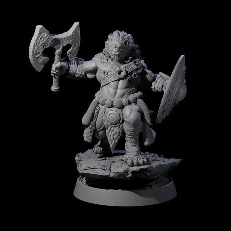 Wandering Leonin Nomad D Miniature for Dungeons and Dragons, Pathfinder or other TTRPGs