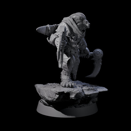 Wandering Leonin Nomad G Miniature for Dungeons and Dragons, Pathfinder or other TTRPGs