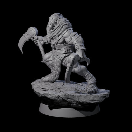 Wandering Leonin Nomad G Miniature for Dungeons and Dragons, Pathfinder or other TTRPGs