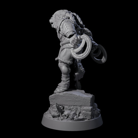 Wandering Leonin Nomad H Miniature for Dungeons and Dragons, Pathfinder or other TTRPGs