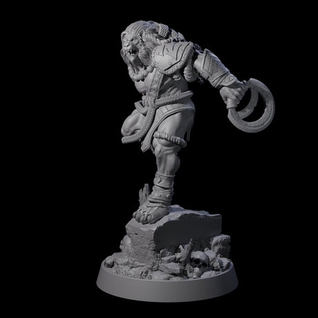 Wandering Leonin Nomad H Miniature for Dungeons and Dragons, Pathfinder or other TTRPGs