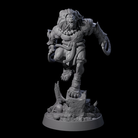 Wandering Leonin Nomad H Miniature for Dungeons and Dragons, Pathfinder or other TTRPGs