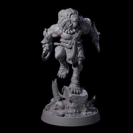 Wandering Leonin Nomad H Miniature for Dungeons and Dragons, Pathfinder or other TTRPGs