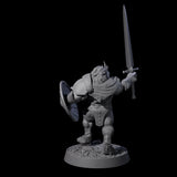 Wandering Leonin Nomad I Miniature for Dungeons and Dragons, Pathfinder or other TTRPGs