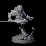 Wandering Leonin Nomad J Miniature for Dungeons and Dragons, Pathfinder or other TTRPGs