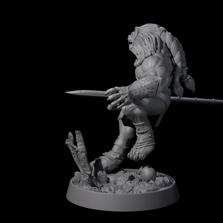 Wandering Leonin Nomad J Miniature for Dungeons and Dragons, Pathfinder or other TTRPGs