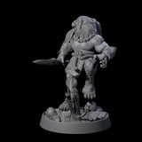 Wandering Leonin Nomad J Miniature for Dungeons and Dragons, Pathfinder or other TTRPGs
