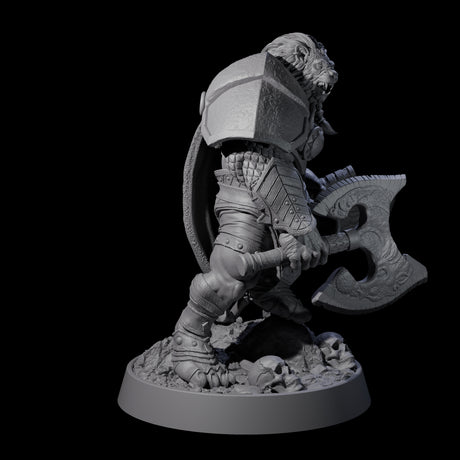 Wandering Leonin Nomad K Miniature for Dungeons and Dragons, Pathfinder or other TTRPGs