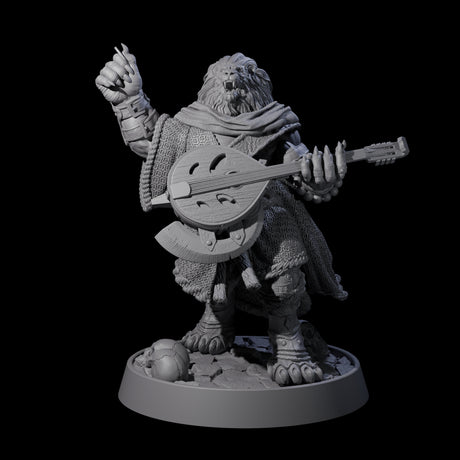 Wandering Leonin Nomad L Miniature for Dungeons and Dragons, Pathfinder or other TTRPGs