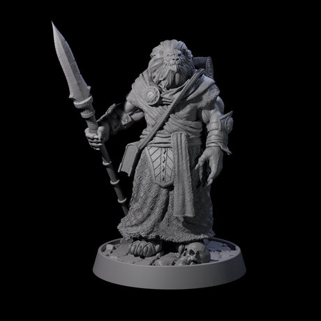 Wandering Leonin Nomad M Miniature for Dungeons and Dragons, Pathfinder or other TTRPGs
