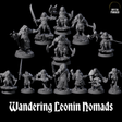 Wandering Leonin Nomads Miniature for Dungeons and Dragons, Pathfinder or other TTRPGs