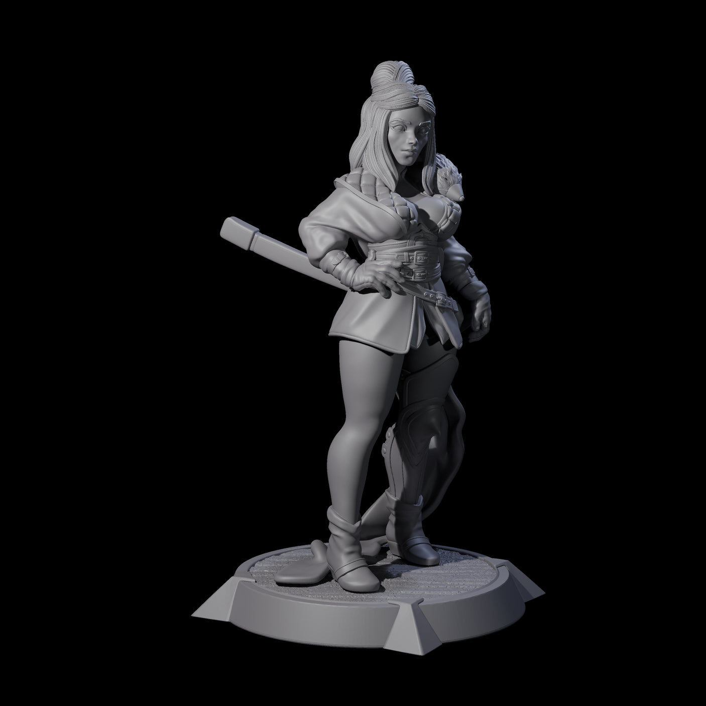 Wandering Ronin Miniature for Dungeons and Dragons, Pathfinder or other TTRPGs