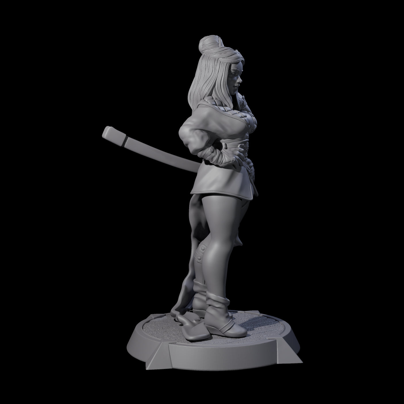 Wandering Ronin Miniature for Dungeons and Dragons, Pathfinder or other TTRPGs