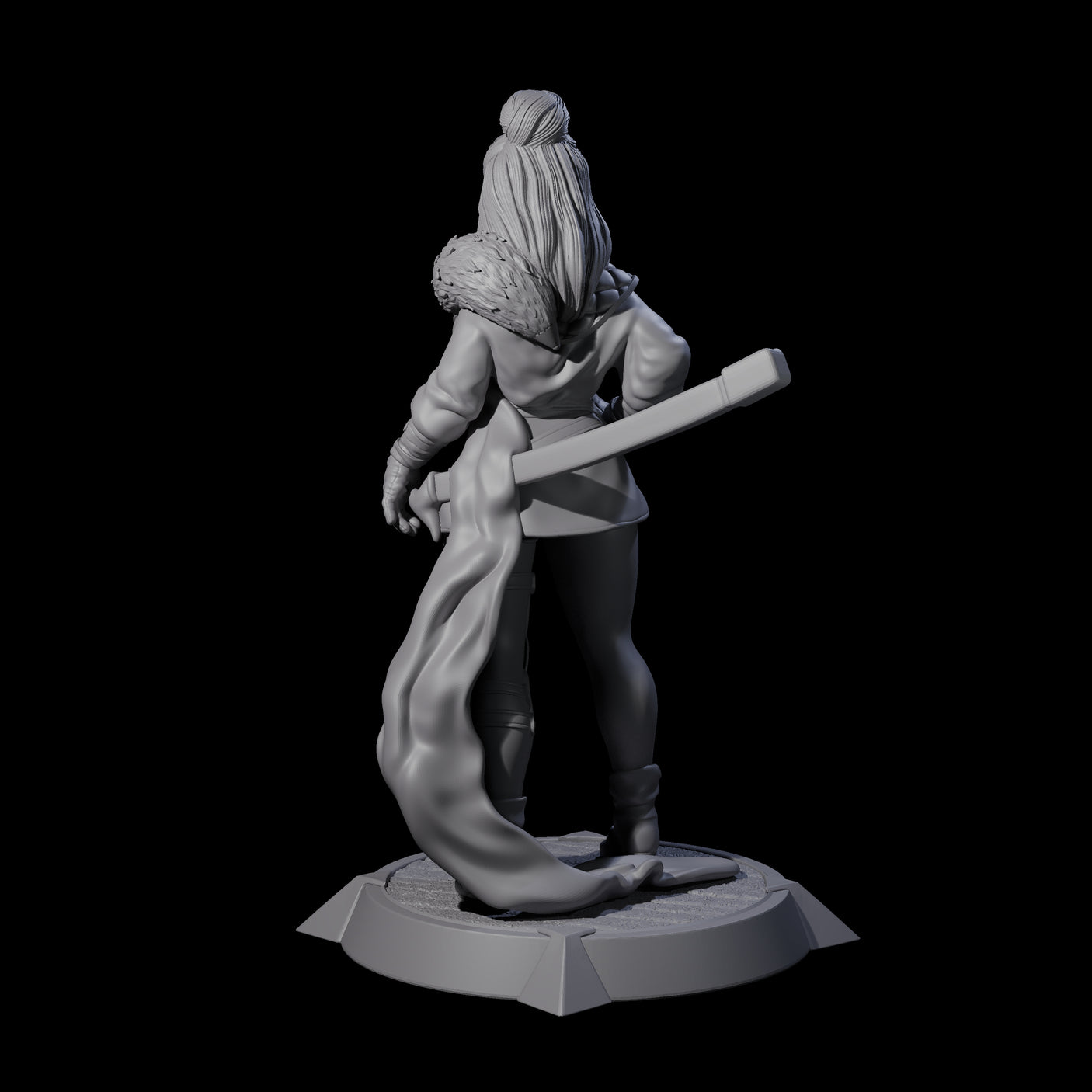 Wandering Ronin Miniature for Dungeons and Dragons, Pathfinder or other TTRPGs
