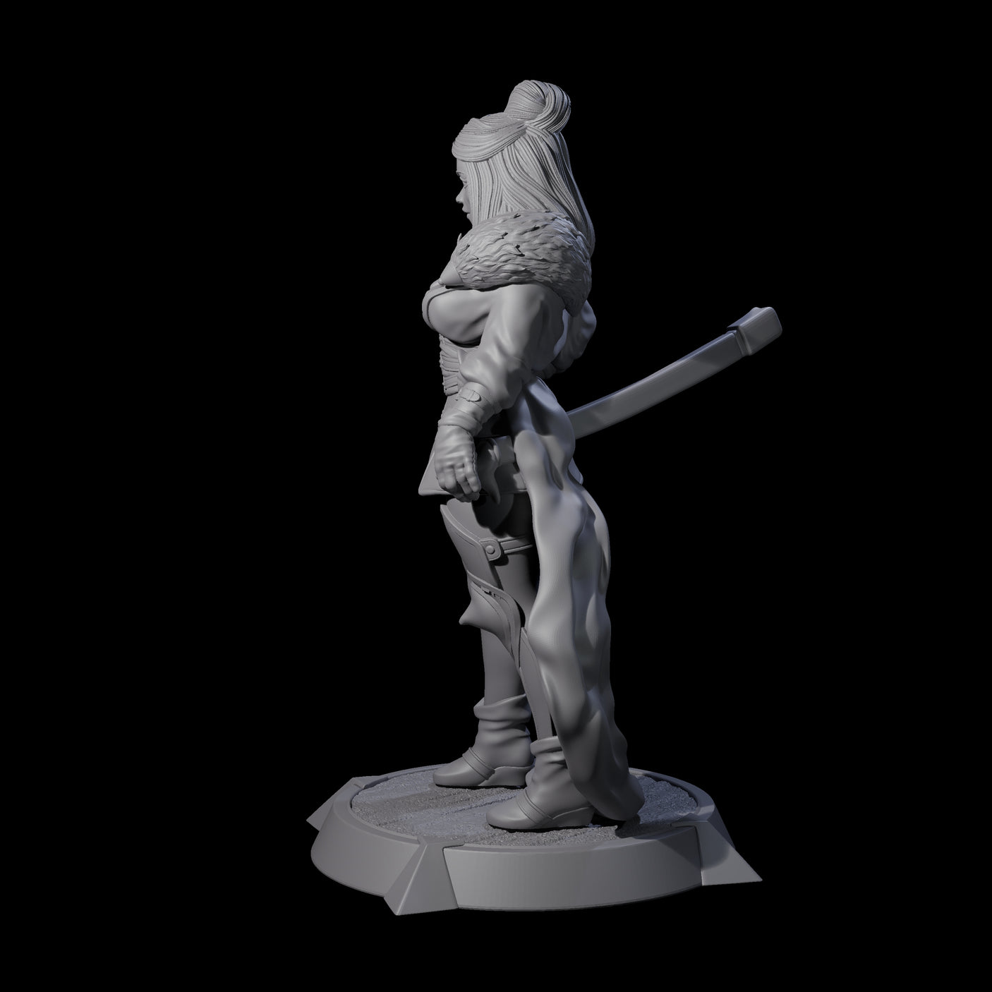 Wandering Ronin Miniature for Dungeons and Dragons, Pathfinder or other TTRPGs