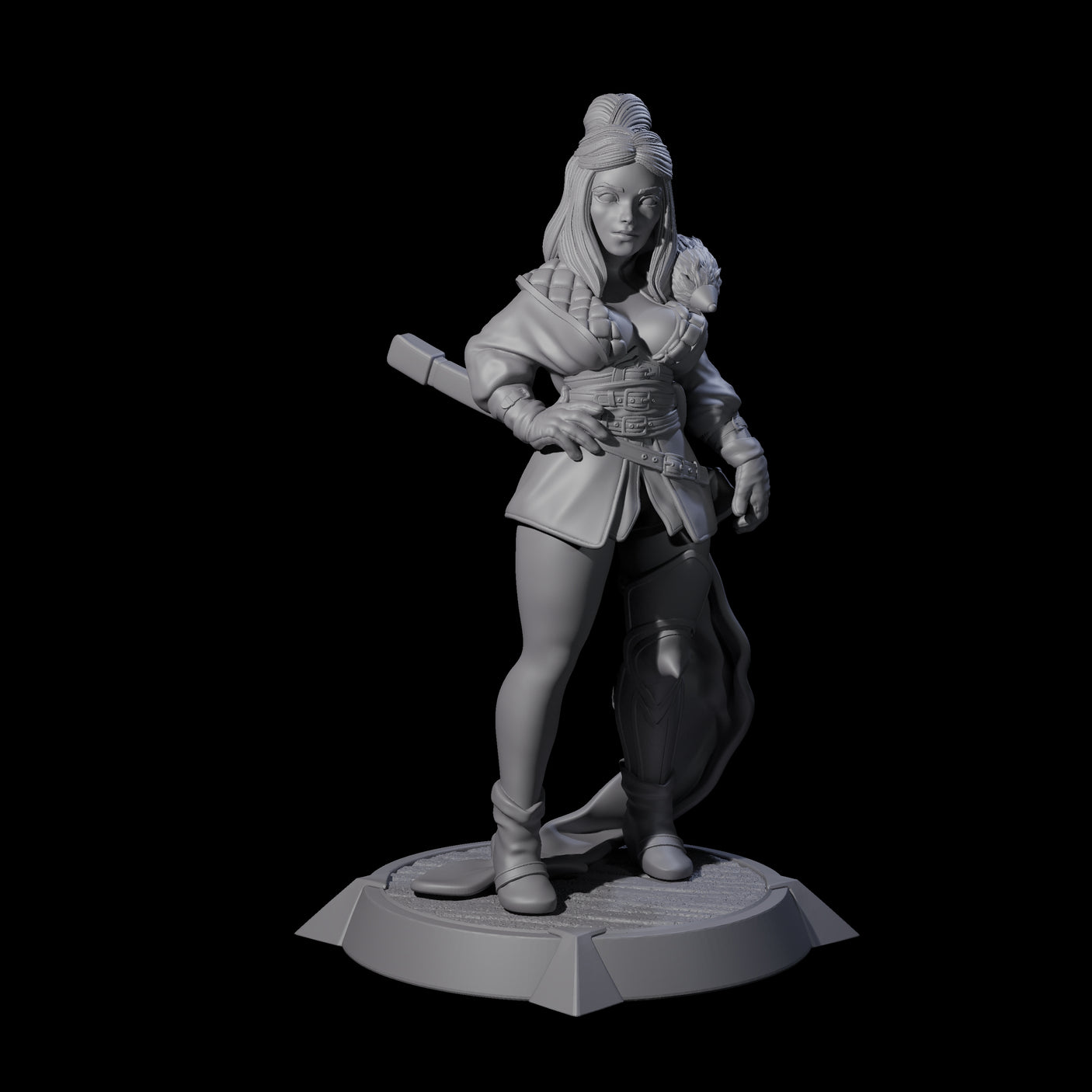 Wandering Ronin Miniature for Dungeons and Dragons, Pathfinder or other TTRPGs