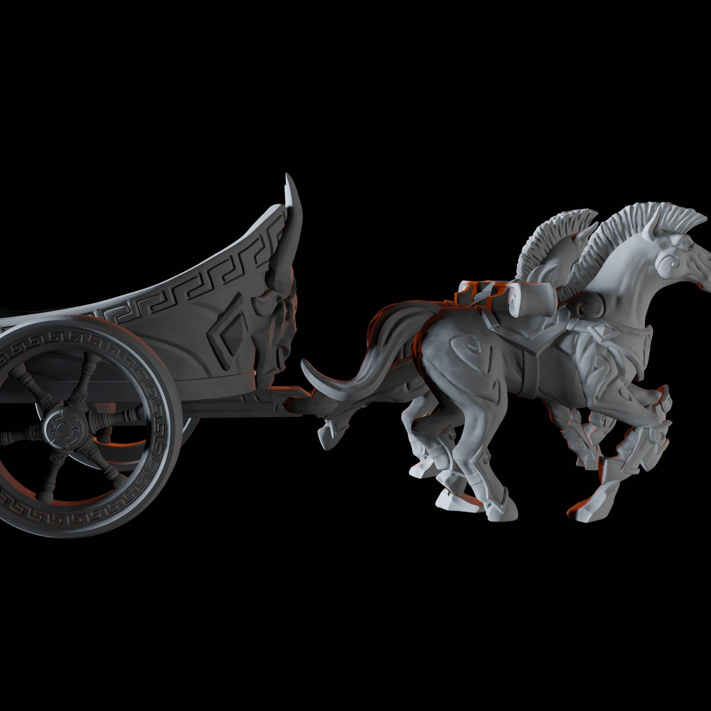 War Chariot A Miniature for Dungeons and Dragons, Pathfinder or other TTRPGs