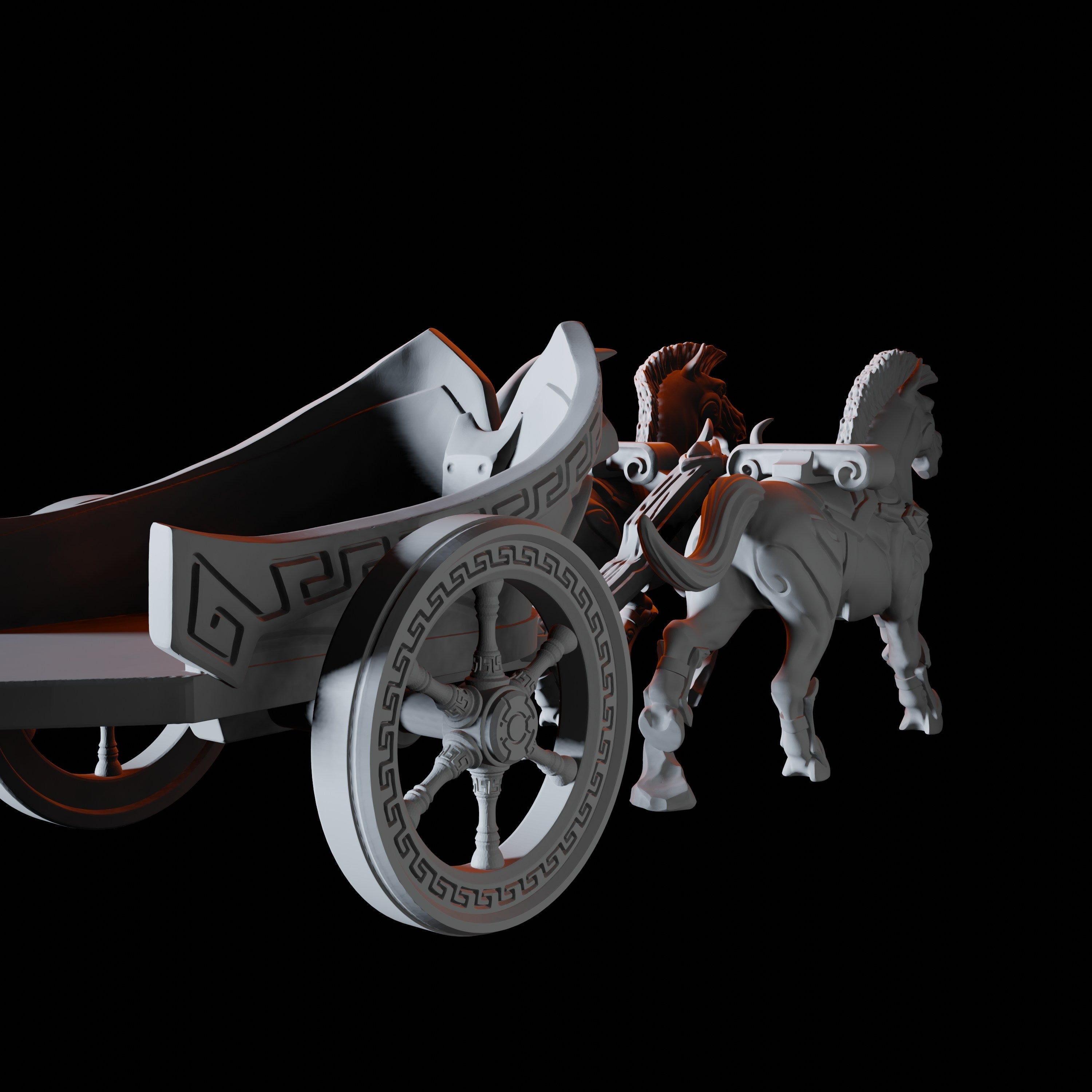 War Chariot B Miniature for Dungeons and Dragons - Myth Forged