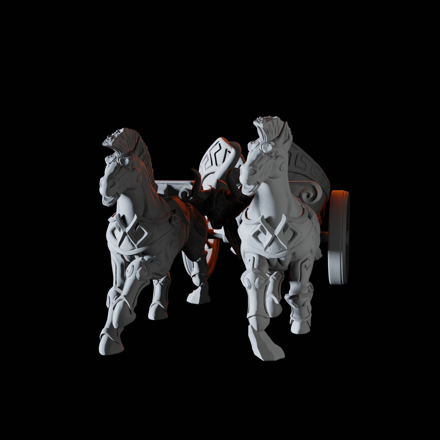 War Chariot B Miniature for Dungeons and Dragons, Pathfinder or other TTRPGs