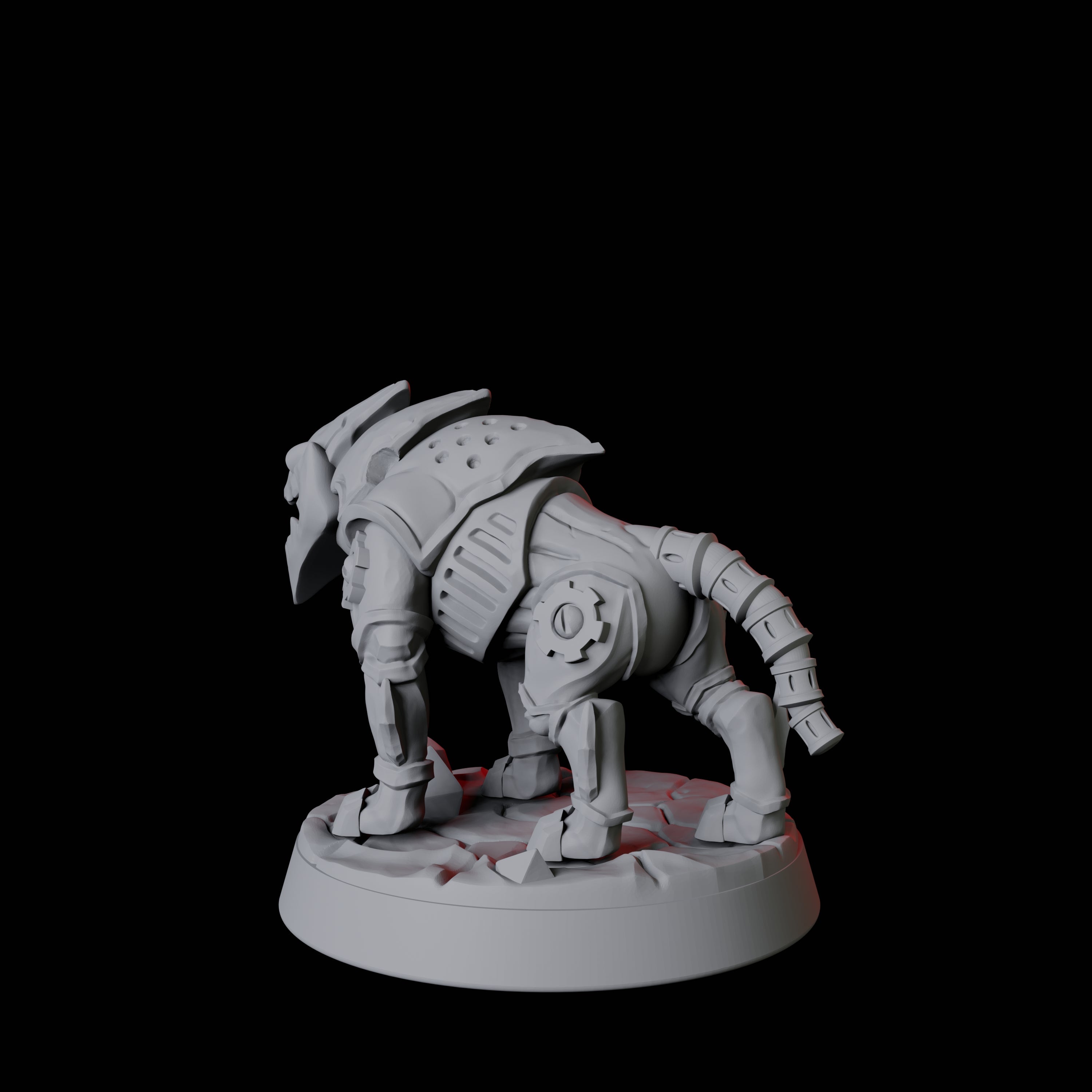 Warforged Dog A Miniature for Dungeons and Dragons, Pathfinder or other TTRPGs