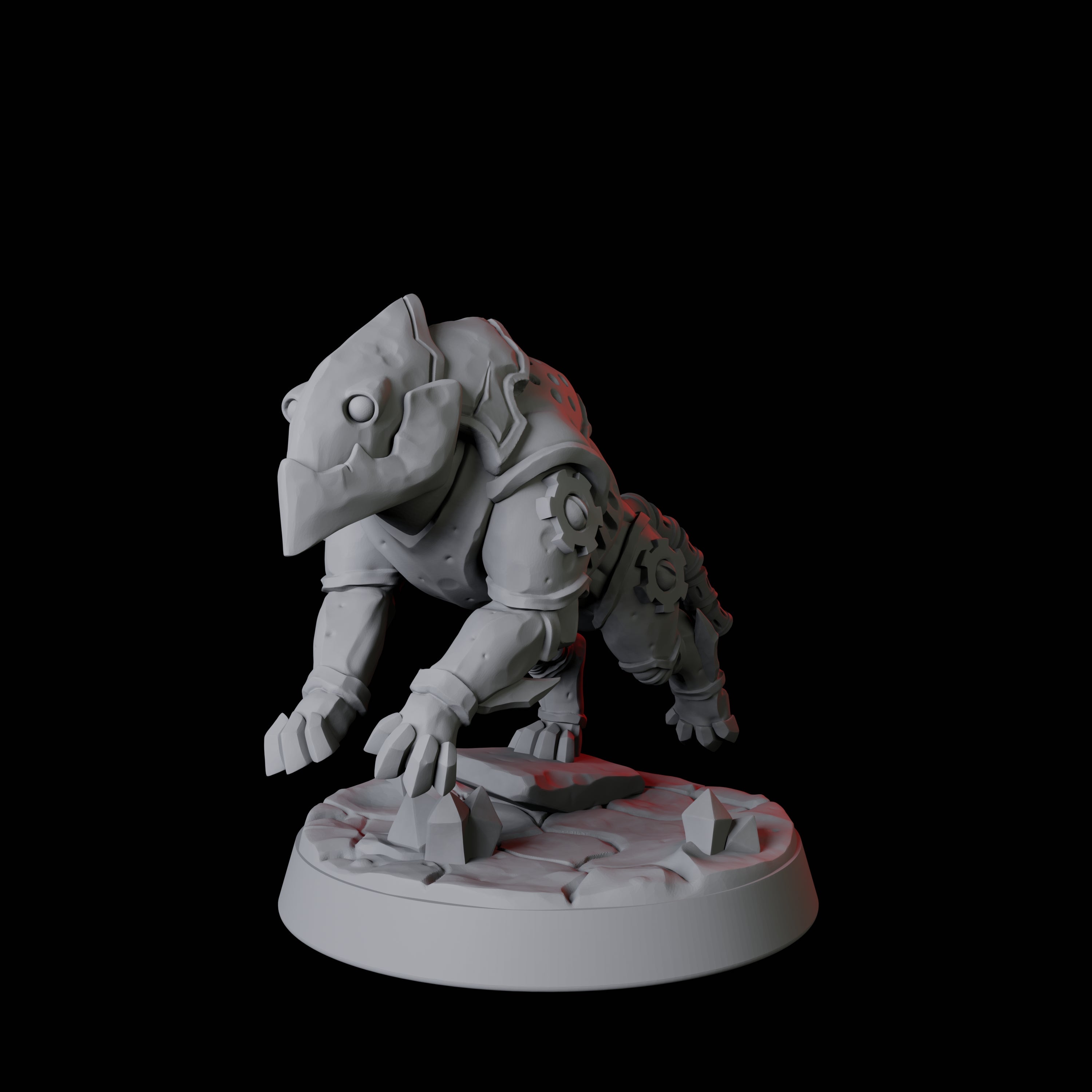 Warforged Dog B Miniature for Dungeons and Dragons, Pathfinder or other TTRPGs