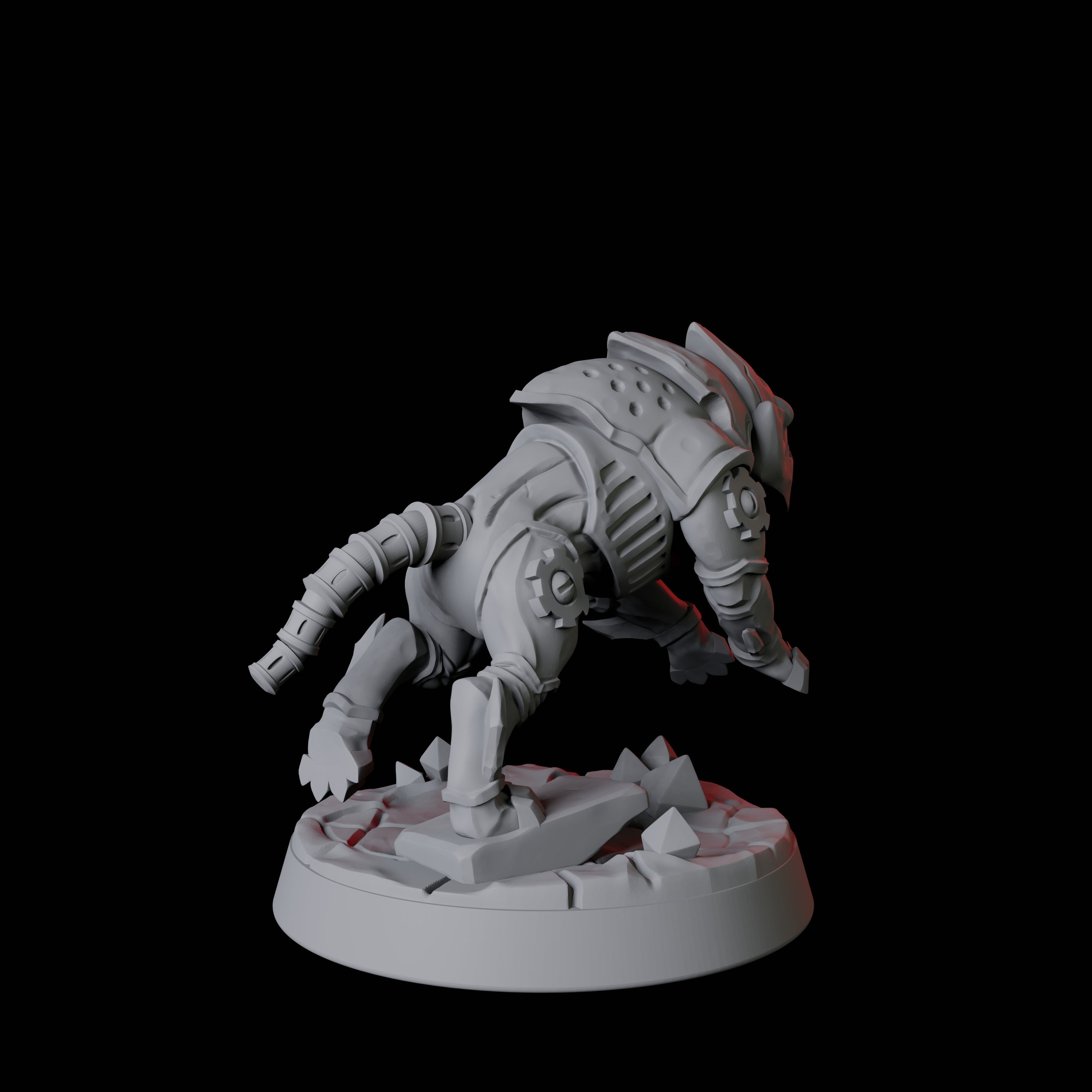 Warforged Dog B Miniature for Dungeons and Dragons, Pathfinder or other TTRPGs