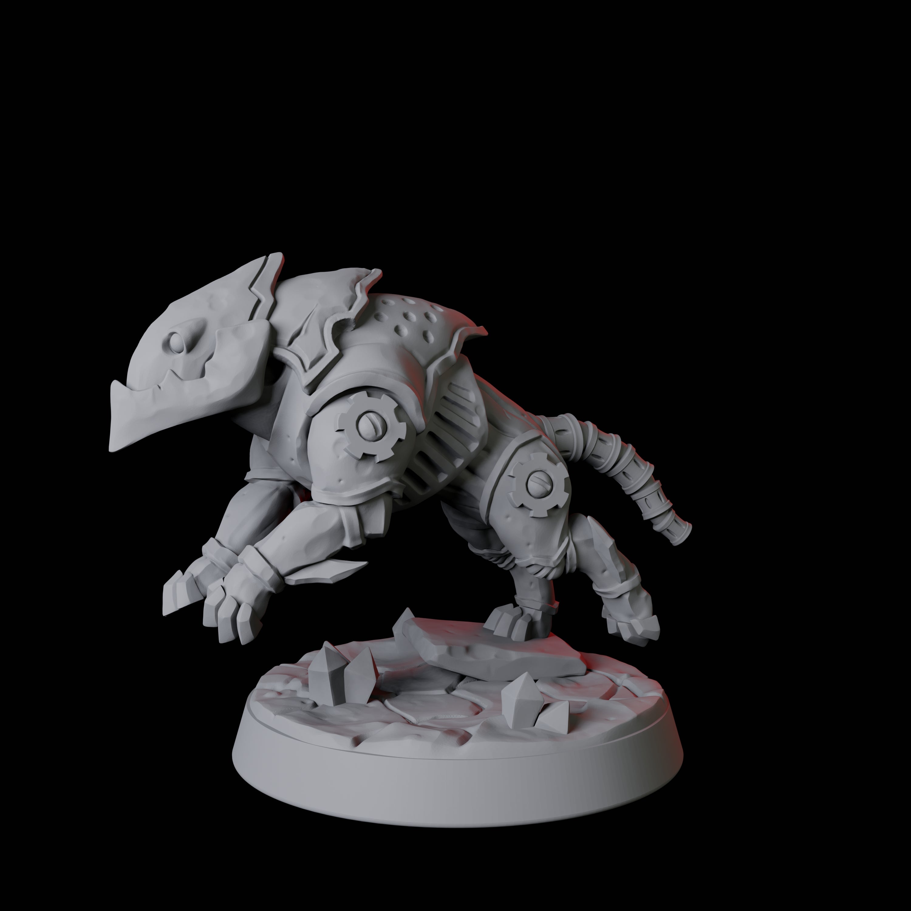 Warforged Dog B Miniature for Dungeons and Dragons, Pathfinder or other TTRPGs