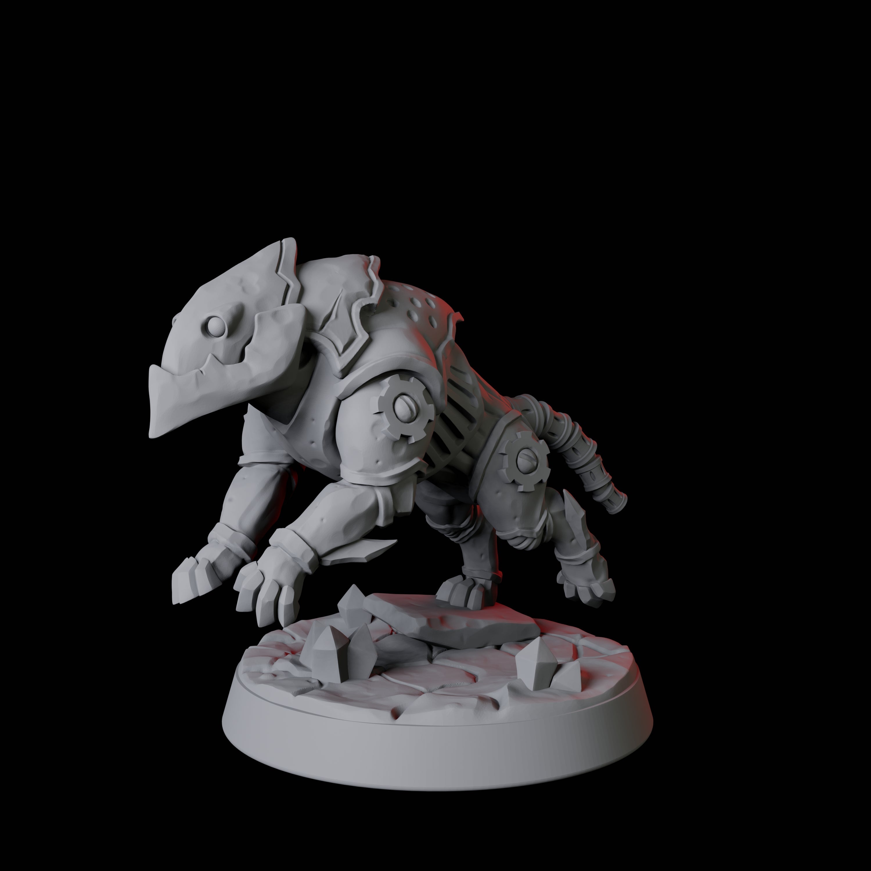 Warforged Dog B Miniature for Dungeons and Dragons, Pathfinder or other TTRPGs