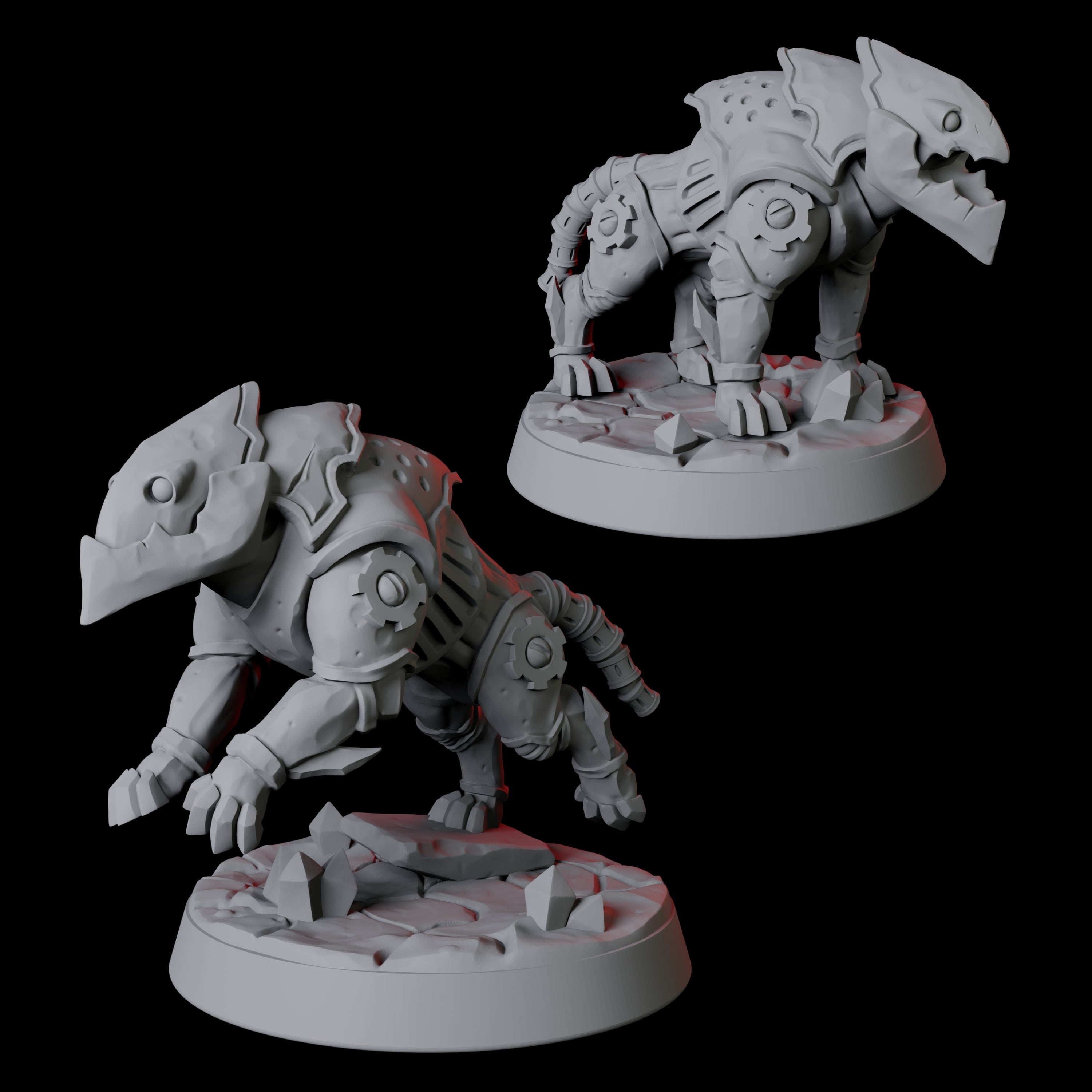 Warforged Dogs Miniature for Dungeons and Dragons, Pathfinder or other TTRPGs