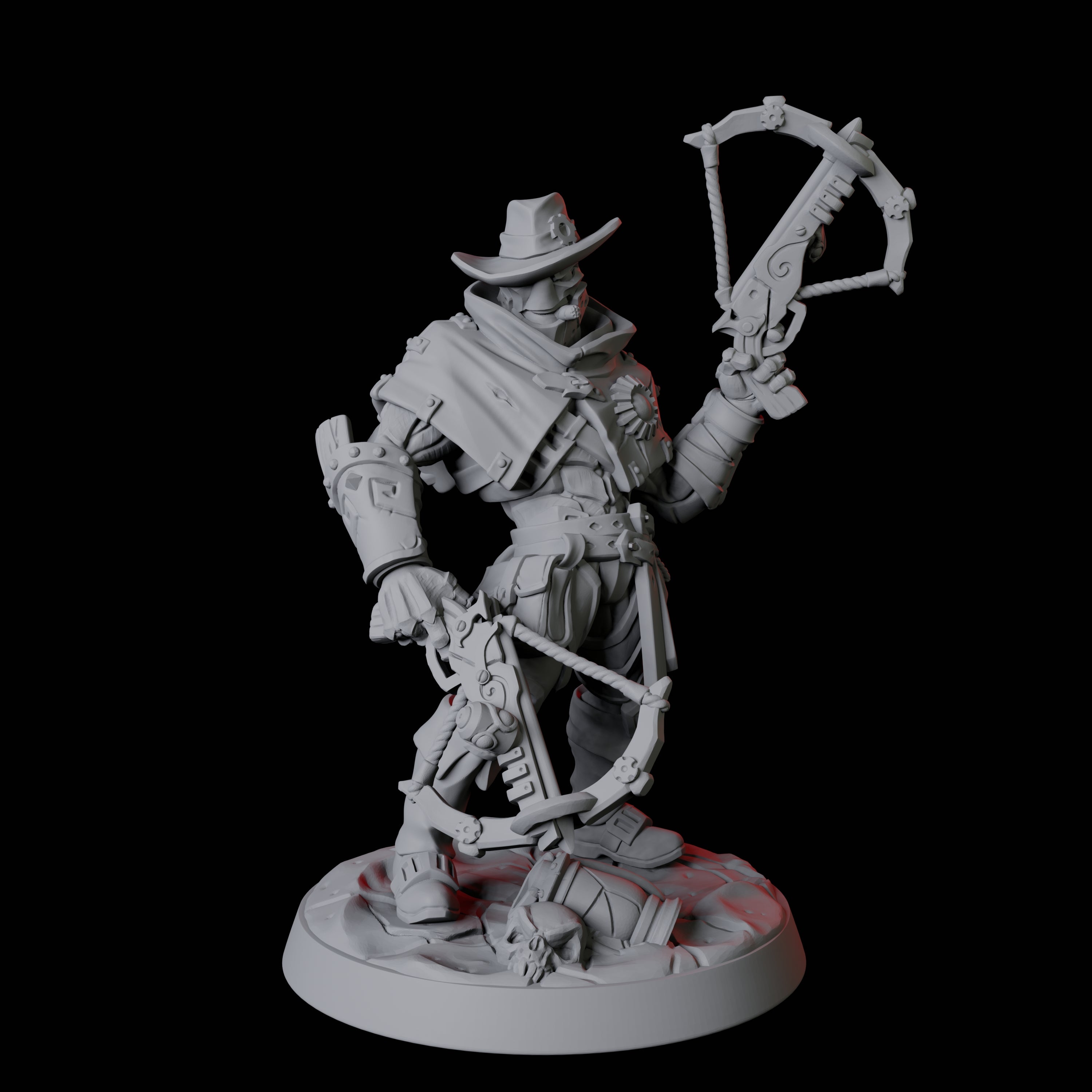 Warforged Gunslinger Fighter Miniature for Dungeons and Dragons, Pathfinder or other TTRPGs