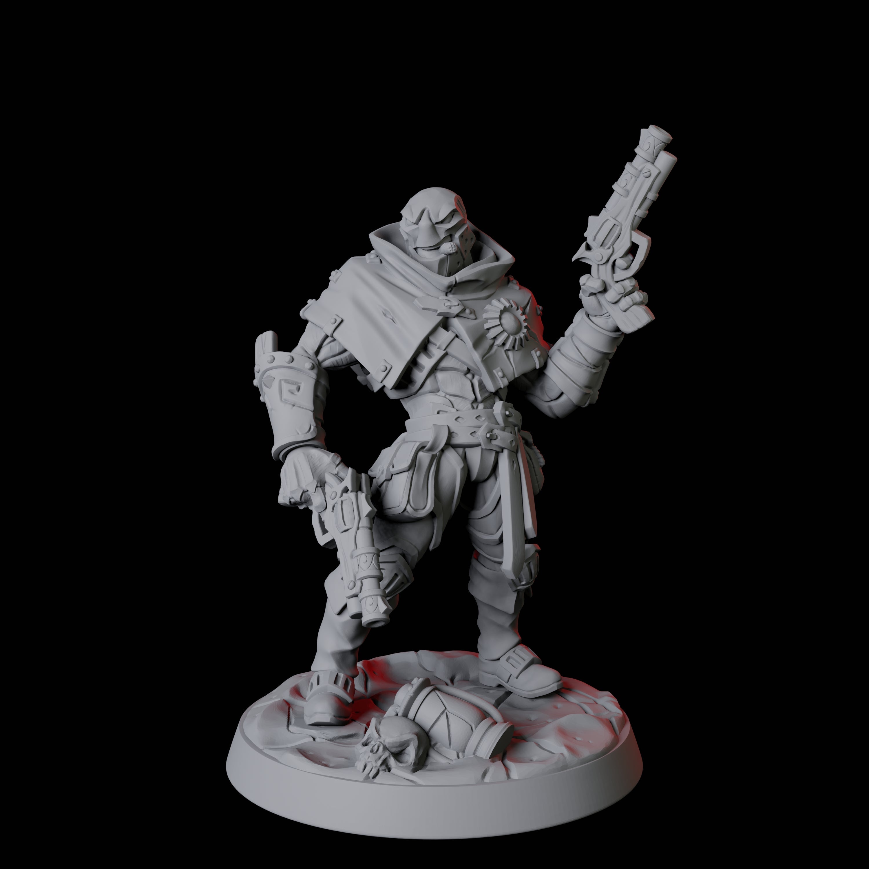 Warforged Gunslinger Fighter Miniature for Dungeons and Dragons, Pathfinder or other TTRPGs