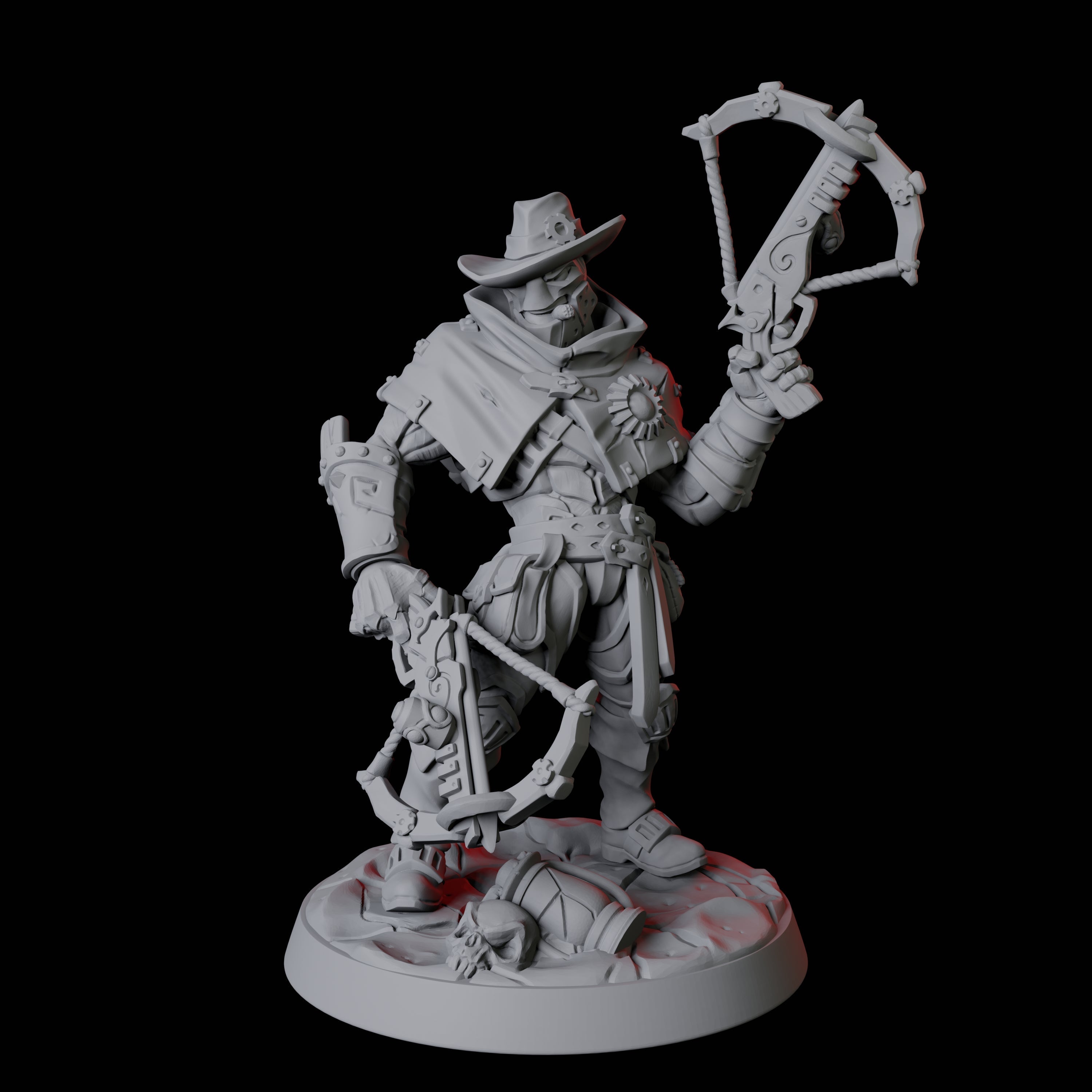 Warforged Gunslinger Fighter Miniature for Dungeons and Dragons, Pathfinder or other TTRPGs