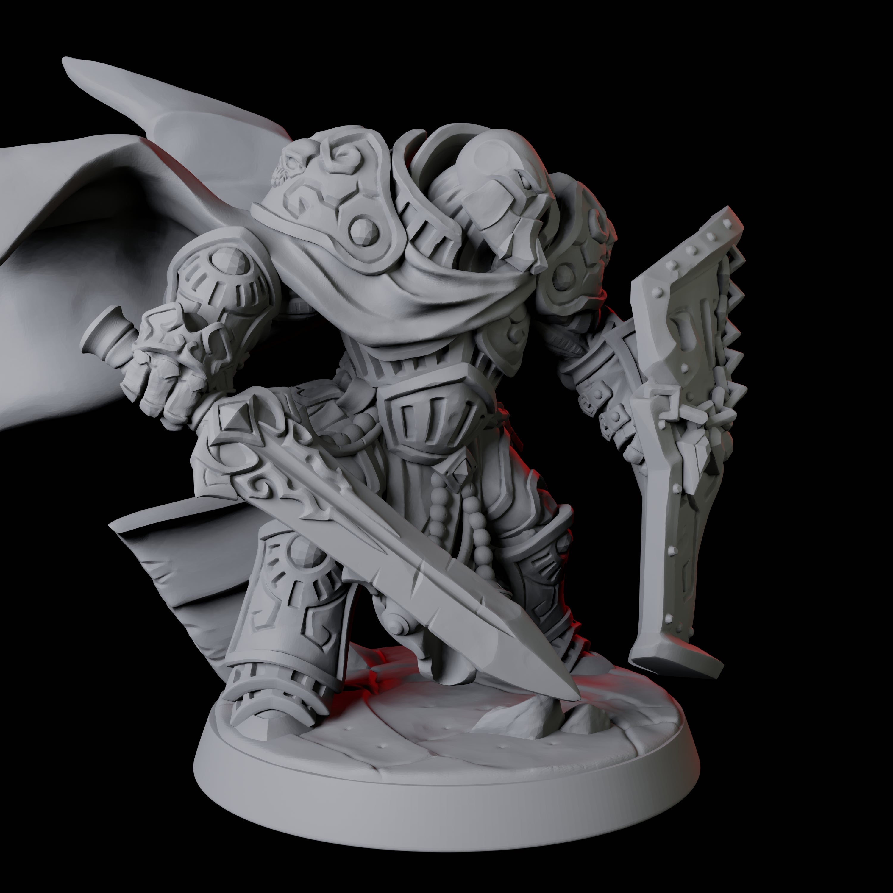 Warforged Paladin Fighter Miniature for Dungeons and Dragons, Pathfinder or other TTRPGs