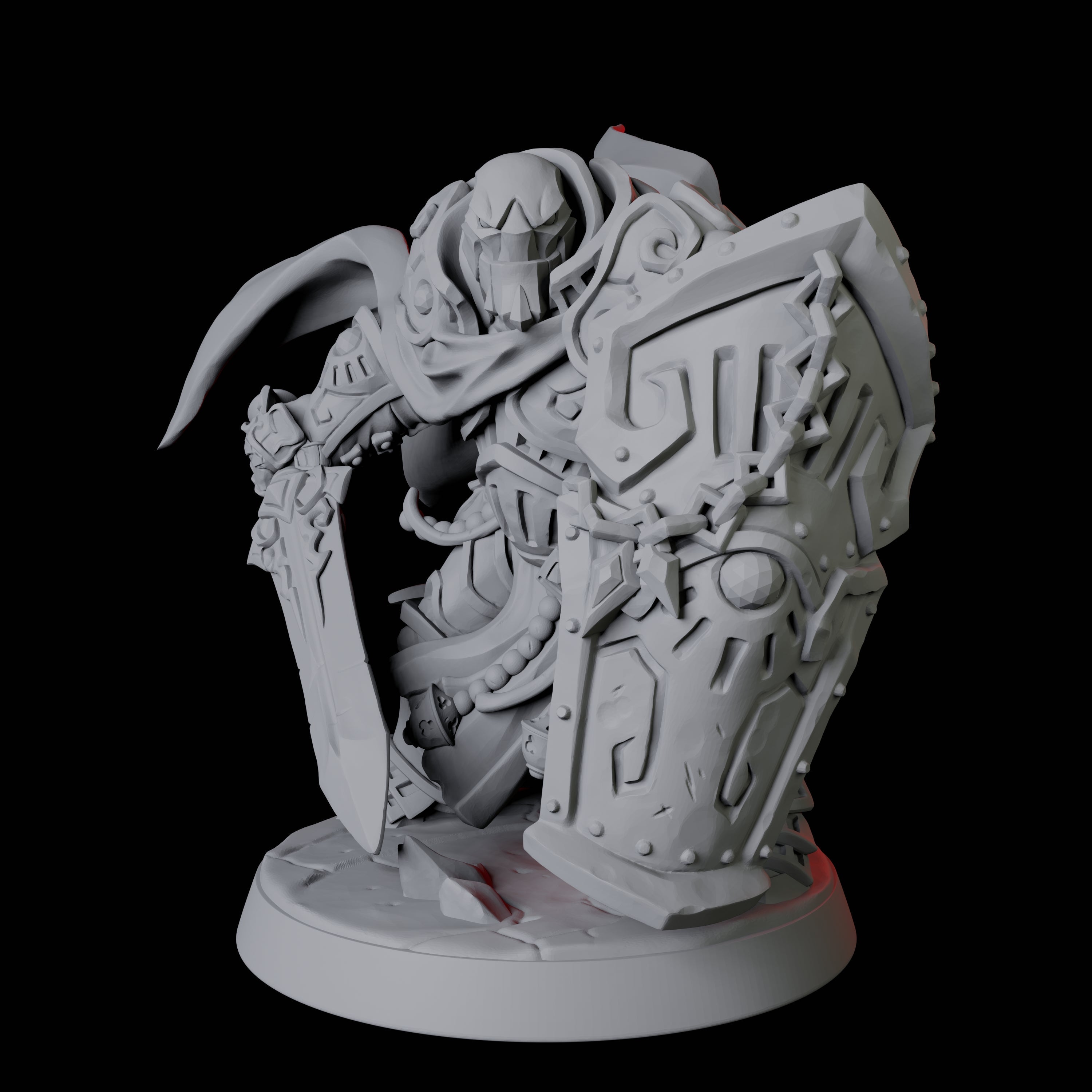 Warforged Paladin Fighter Miniature for Dungeons and Dragons, Pathfinder or other TTRPGs