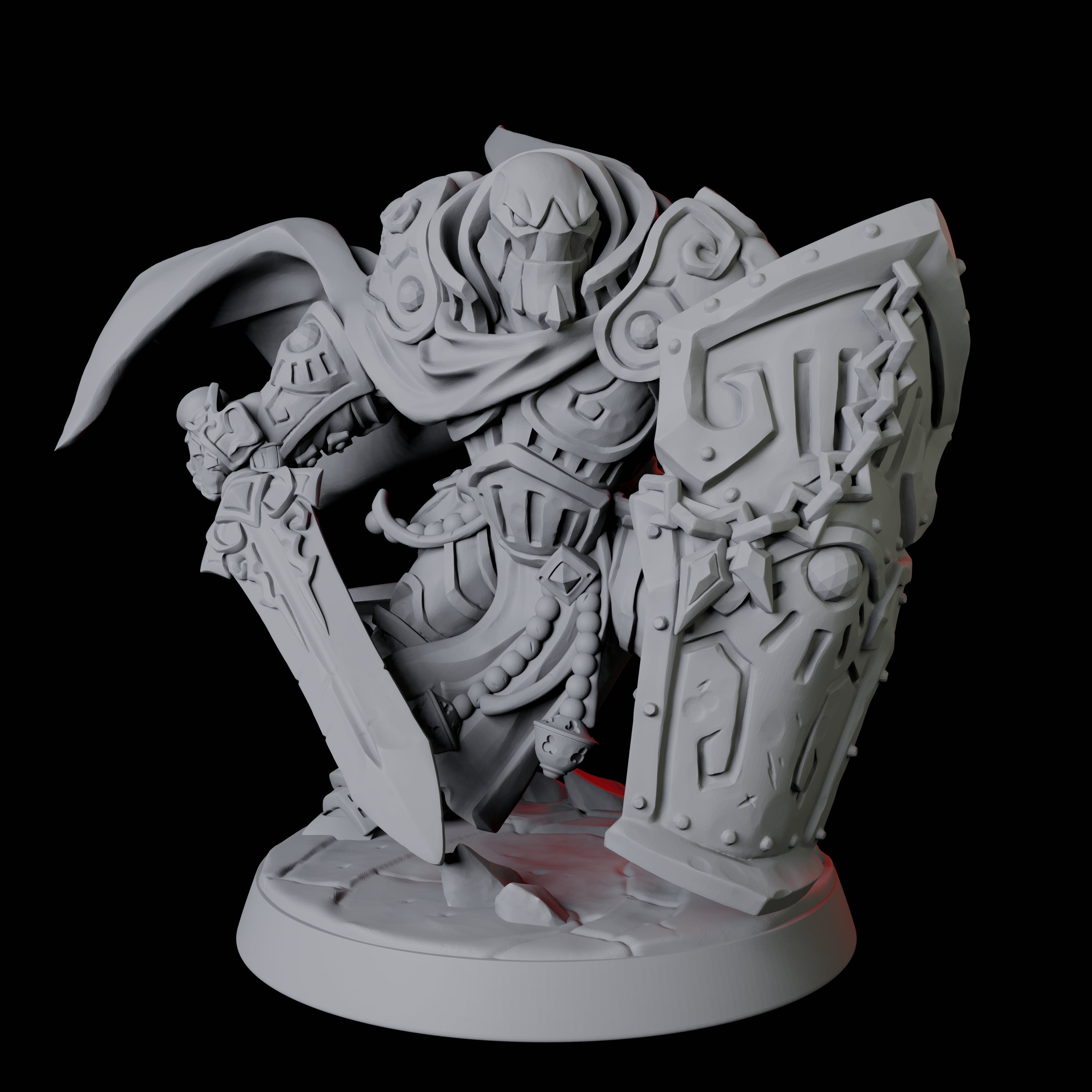 Warforged Paladin Fighter Miniature for Dungeons and Dragons, Pathfinder or other TTRPGs