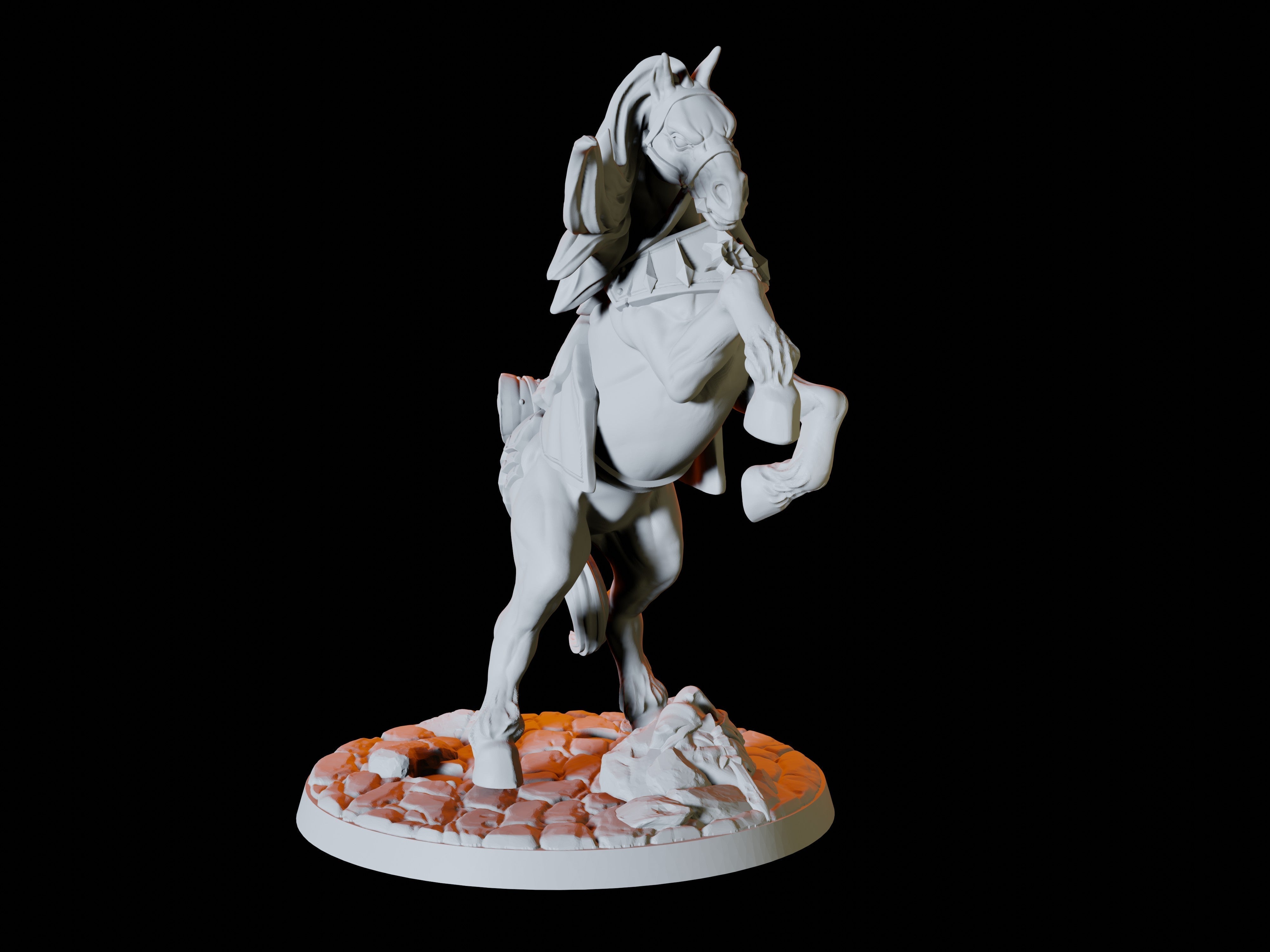 Warhorse Miniature for Dungeons and Dragons - Myth Forged