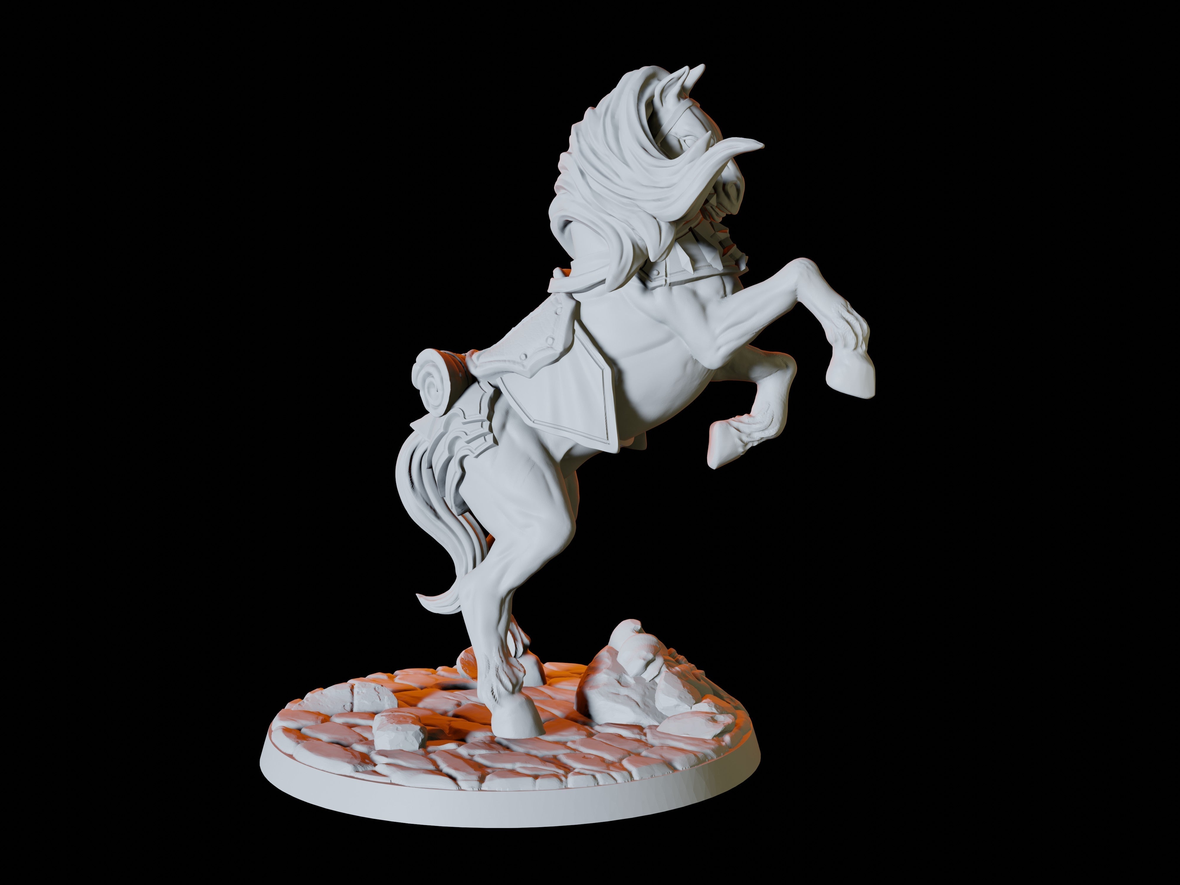 Warhorse Miniature for Dungeons and Dragons - Myth Forged