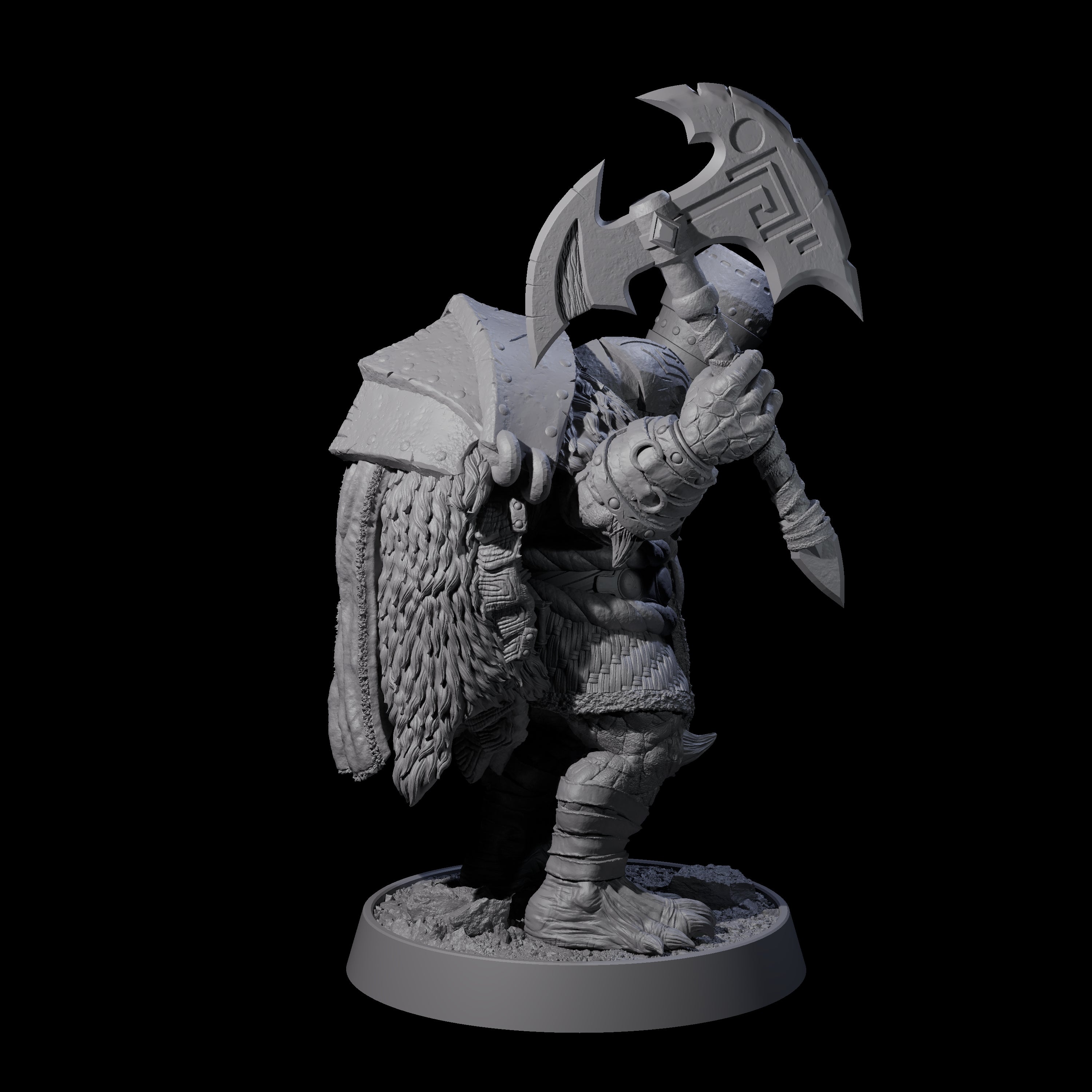 Warlike Tortle A Miniature for Dungeons and Dragons, Pathfinder or other TTRPGs