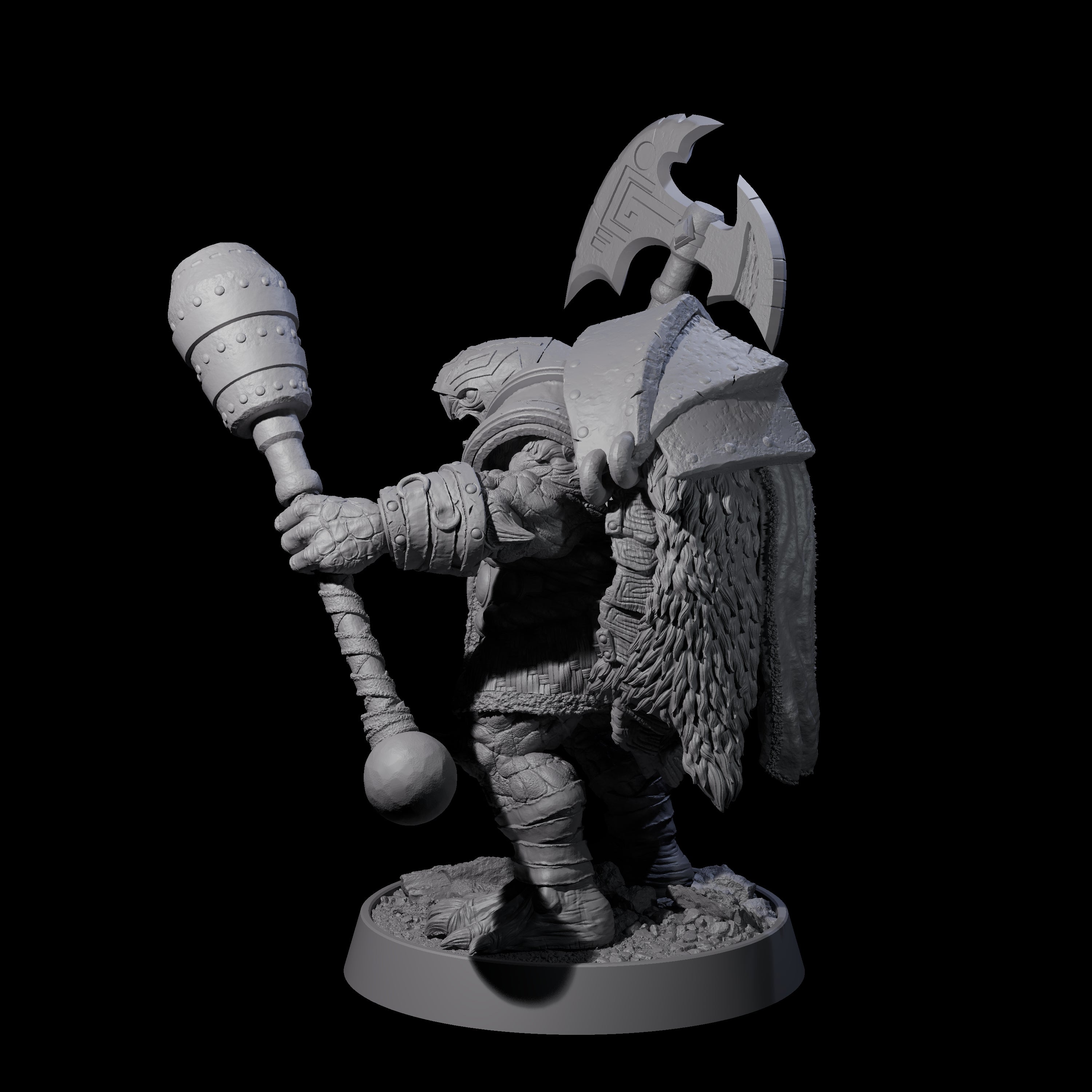 Warlike Tortle A Miniature for Dungeons and Dragons, Pathfinder or other TTRPGs