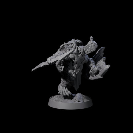 Warlike Tortle B Miniature for Dungeons and Dragons, Pathfinder or other TTRPGs