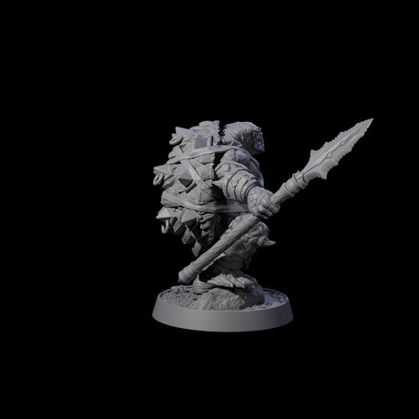 Warlike Tortle C Miniature for Dungeons and Dragons, Pathfinder or other TTRPGs