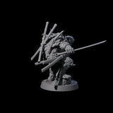 Warlike Tortle D Miniature for Dungeons and Dragons, Pathfinder or other TTRPGs